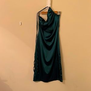 Satin one strap dress